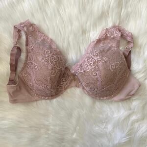 ThirdLove Blush Pink All Day Lace Plunge Underwire Bra 32F